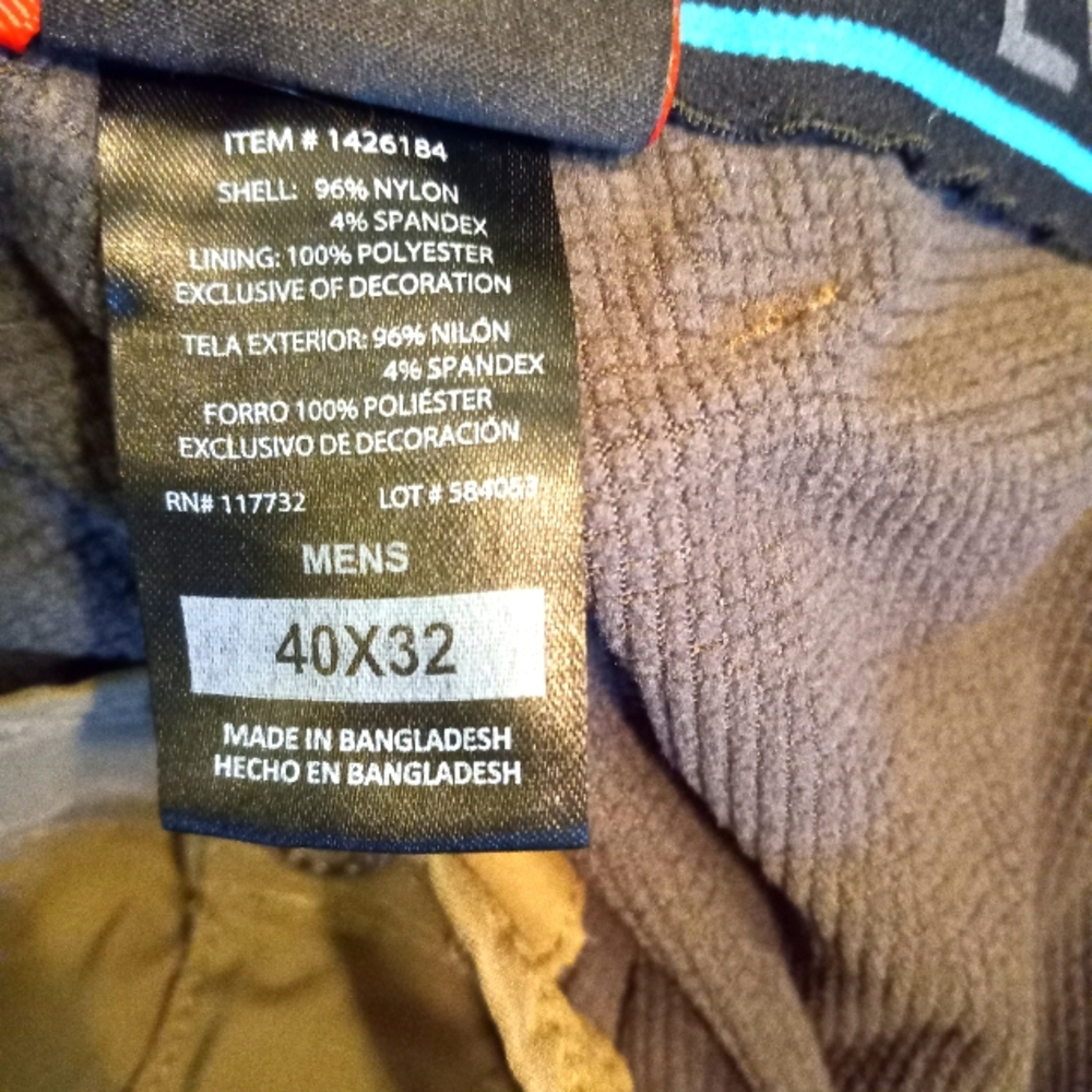 New MENS GERRY fleece Lined Pants - Picture 5 of 5